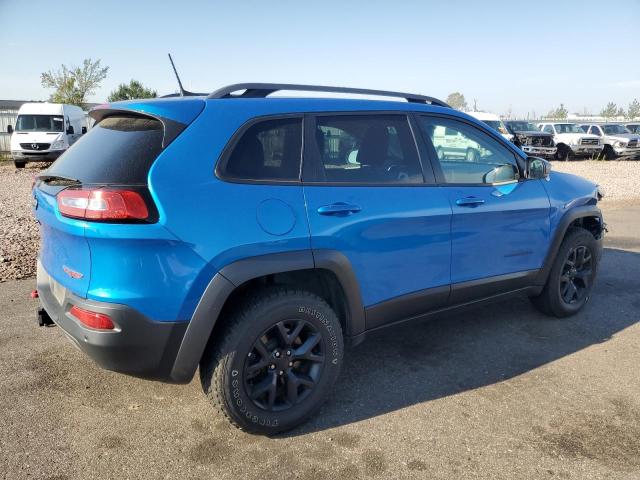 1C4PJMBX3JD508096 - 2018 JEEP CHEROKEE TRAILHAWK BLUE photo 3