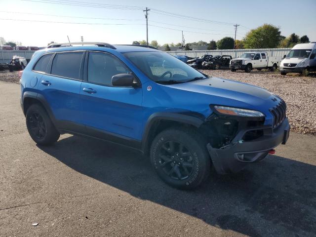 1C4PJMBX3JD508096 - 2018 JEEP CHEROKEE TRAILHAWK BLUE photo 4