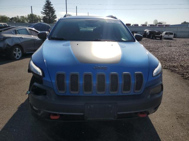 1C4PJMBX3JD508096 - 2018 JEEP CHEROKEE TRAILHAWK BLUE photo 5