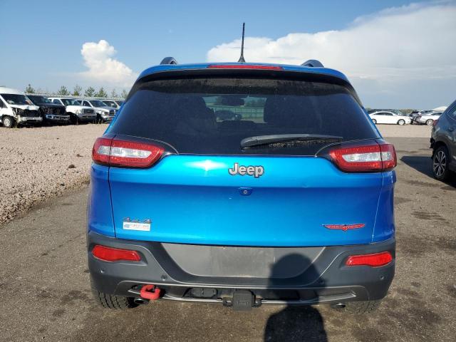 1C4PJMBX3JD508096 - 2018 JEEP CHEROKEE TRAILHAWK BLUE photo 6