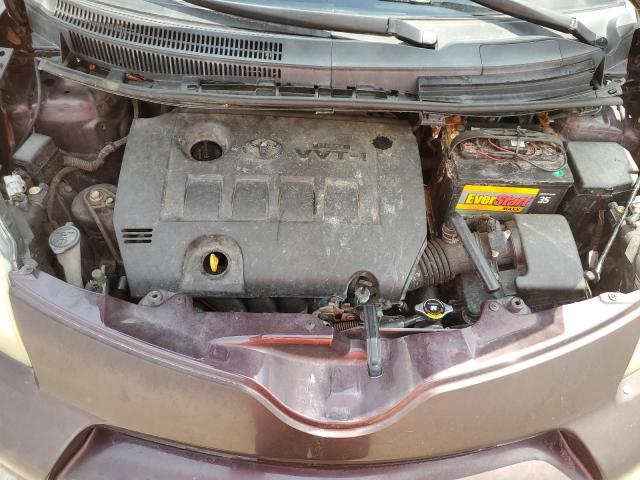 JTKKU4B4XC1027105 - 2012 TOYOTA SCION XD PURPLE photo 11