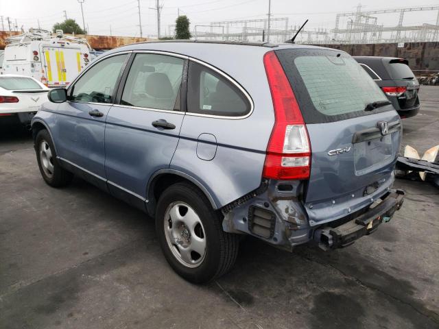 JHLRE38309C005819 - 2009 HONDA CR-V LX BLUE photo 2