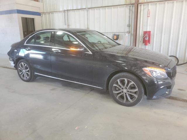 55SWF4KB8FU059790 - 2015 MERCEDES-BENZ C 300 4MATIC BLACK photo 4