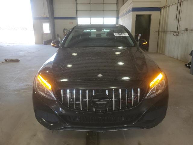 55SWF4KB8FU059790 - 2015 MERCEDES-BENZ C 300 4MATIC BLACK photo 5