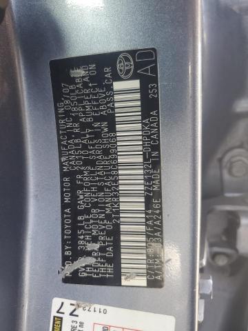 2T1KR32E58C699068 - 2008 TOYOTA COROLLA MATRIX XR BLUE photo 12