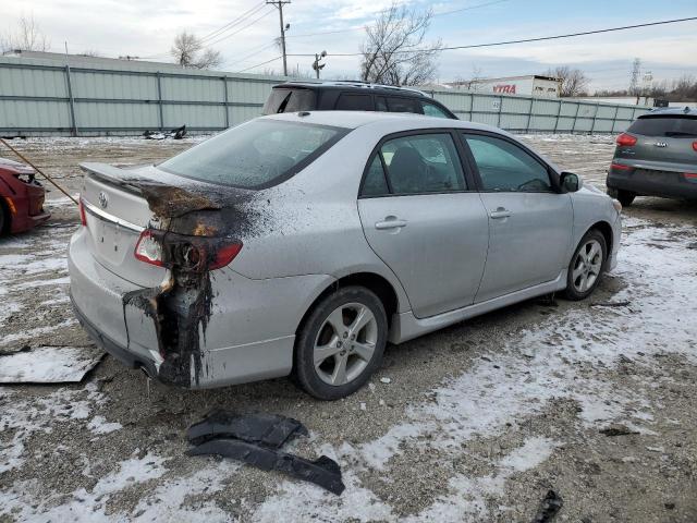 2T1BU4EE3BC717333 - 2011 TOYOTA COROLLA BASE SILVER photo 3