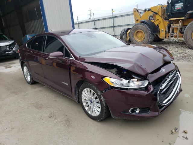 3FA6P0LU3DR295711 - 2013 FORD FUSION SE HYBRID BURGUNDY photo 4