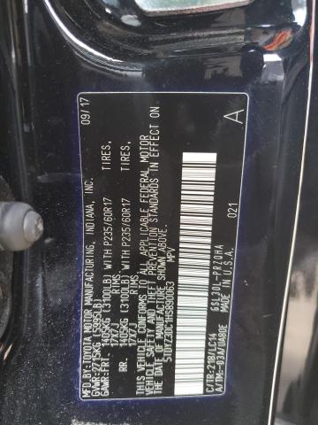 5TDYZ3DC1HS890063 - 2017 TOYOTA SIENNA XLE BLACK photo 13