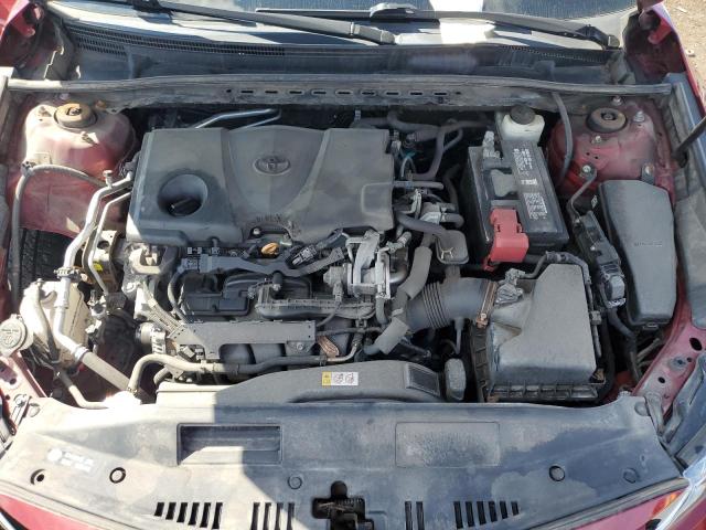 4T1B11HK9JU556489 - 2018 TOYOTA CAMRY L RED photo 11