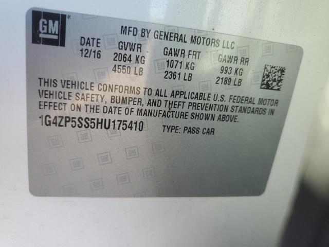 1G4ZP5SS5HU175410 - 2017 BUICK LACROSSE ESSENCE Ağ foto 12