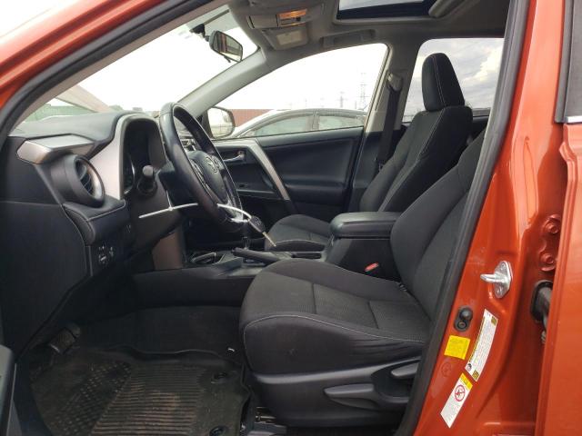 JTMWFREV5GJ099744 - 2016 TOYOTA RAV4 XLE ORANGE photo 7