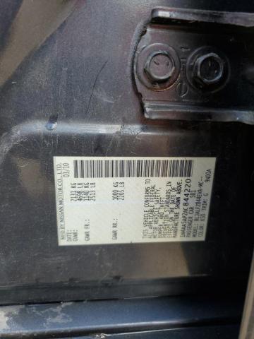 1N4AA5AP2AC844220 - 2010 NISSAN MAXIMA S GRAY photo 12