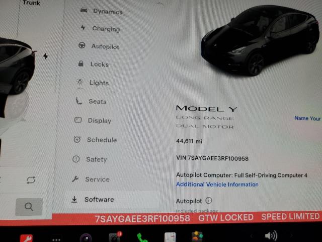 7SAYGAEE3RF100958 - 2024 TESLA MODEL Y Noir photo 9