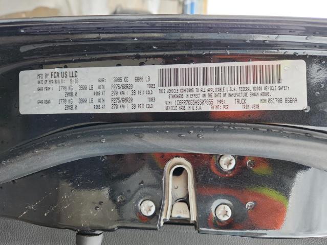 1C6RR7KG5HS507855 - 2017 RAM 1500 ST BLACK photo 13