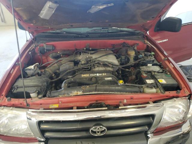 5TESN92N8YZ702781 - 2000 TOYOTA TACOMA XTRACAB PRERUNNER Бордовий фото 11