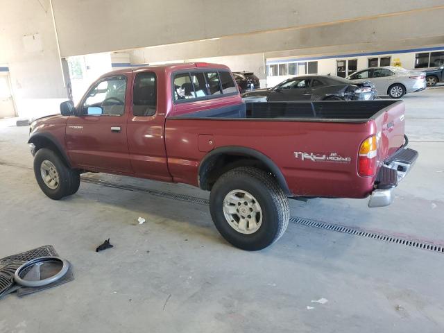 5TESN92N8YZ702781 - 2000 TOYOTA TACOMA XTRACAB PRERUNNER Бордовий фото 2