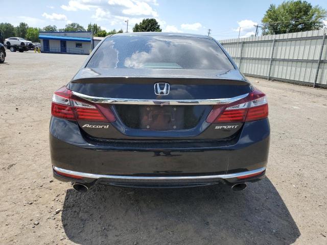 1HGCR2F52HA255743 - 2017 HONDA ACCORD SPORT Schwarz Foto 6