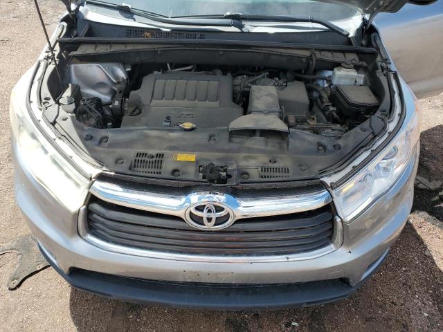 5TDJKRFH7ES060412 - 2014 TOYOTA HIGHLANDER XLE SILVER photo 12