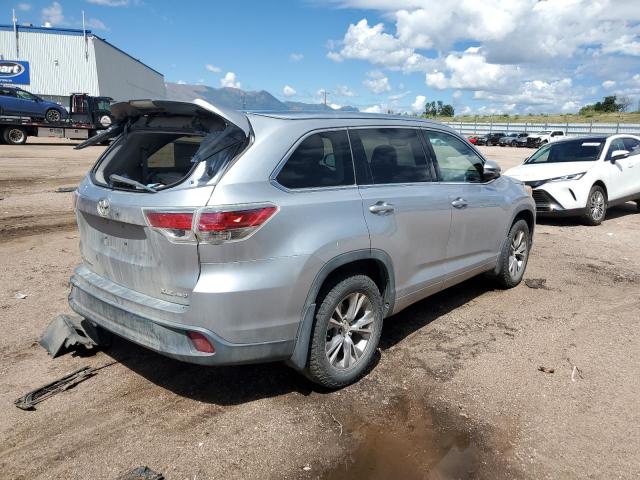 5TDJKRFH7ES060412 - 2014 TOYOTA HIGHLANDER XLE SILVER photo 3