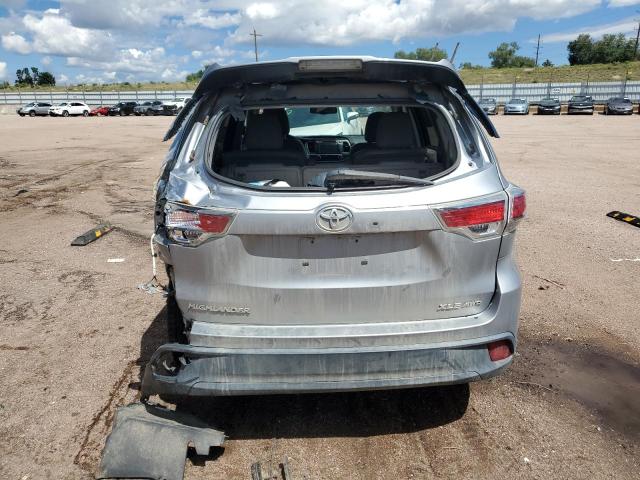 5TDJKRFH7ES060412 - 2014 TOYOTA HIGHLANDER XLE SILVER photo 6