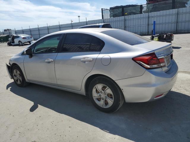 19XFB2F51FE211517 - 2015 HONDA CIVIC LX SILVER photo 2