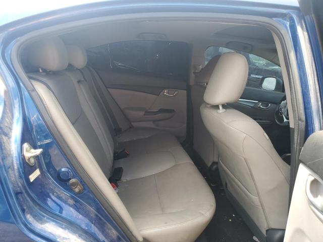 19XFB2F91DE071131 - 2013 HONDA CIVIC EXL ლურჯი ფოტო 10