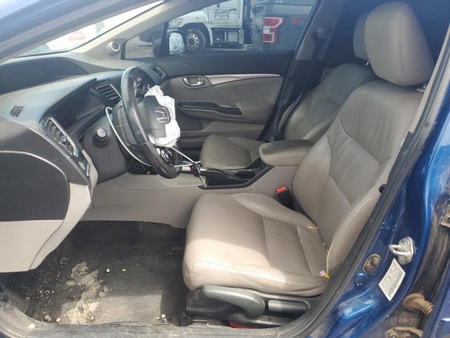 19XFB2F91DE071131 - 2013 HONDA CIVIC EXL ლურჯი ფოტო 7