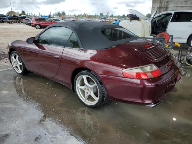 WP0CA29914S651705 - 2004 PORSCHE 911 CARRERA BURGUNDY photo 2