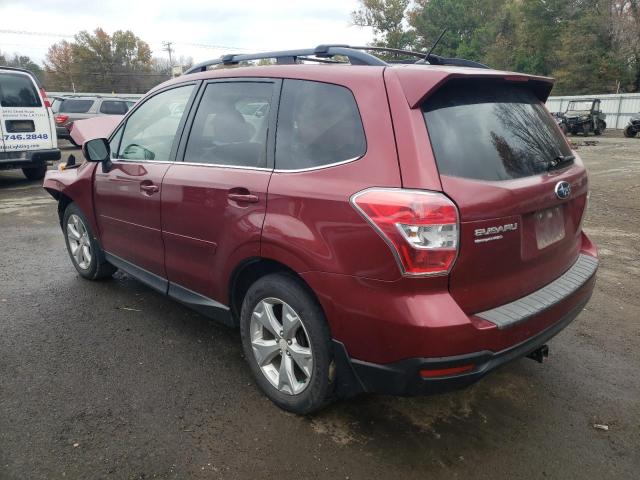 JF2SJAHCXEH514944 - 2014 SUBARU FORESTER 2.5I LIMITED BURGUNDY photo 2