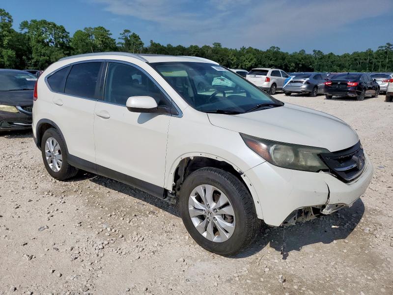 5J6RM4H72EL076095 - 2014 HONDA CR-V EXL WHITE photo 4