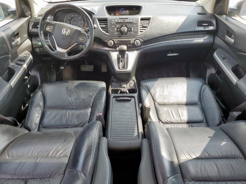 5J6RM4H72EL076095 - 2014 HONDA CR-V EXL WHITE photo 8