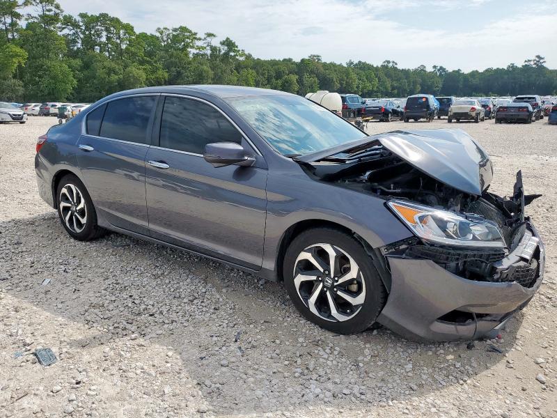 1HGCR2F80HA194709 - 2017 HONDA ACCORD EXL GRAY photo 4