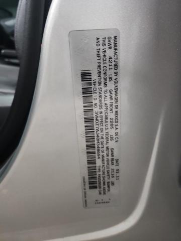 3VWDZ7AJ4BM348694 - 2011 VOLKSWAGEN JETTA SE SILVER photo 12