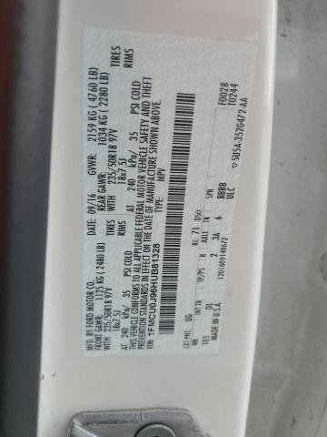 1FMCU0J96HUB81328 - 2017 FORD ESCAPE TITANIUM 银色 照片 13