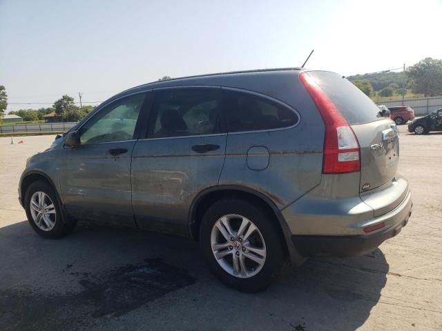 5J6RE4H50AL015446 - 2010 HONDA CR-V EX TURQUOISE photo 2