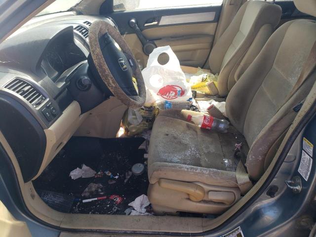 5J6RE4H50AL015446 - 2010 HONDA CR-V EX TURQUOISE photo 7