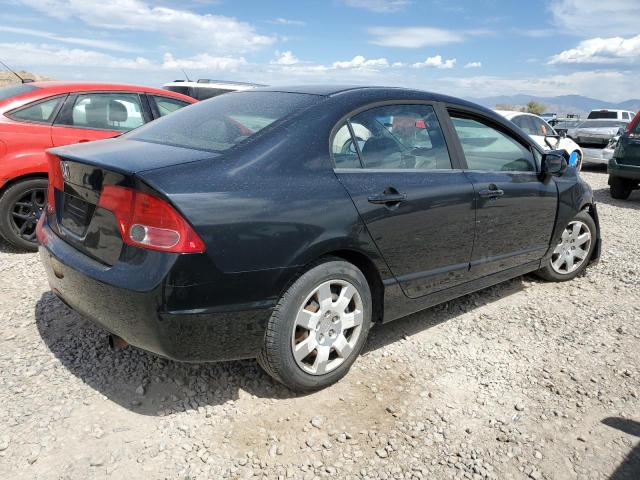 1HGFA16538L014079 - 2008 HONDA CIVIC LX BLACK photo 3