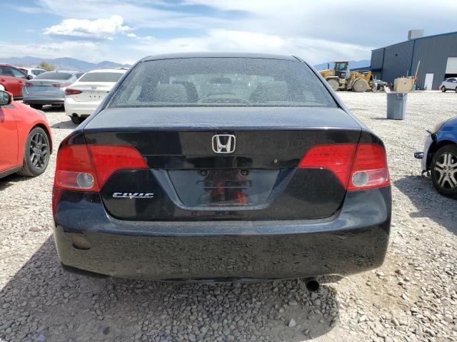 1HGFA16538L014079 - 2008 HONDA CIVIC LX BLACK photo 6
