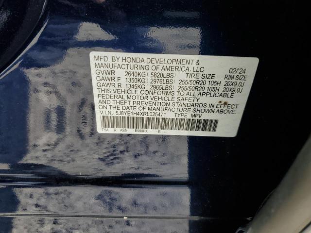 5J8YE1H4XRL025471 - 2024 ACURA MDX TECHNOLOGY Mavi foto 13