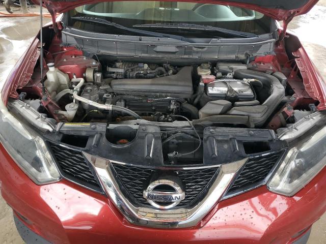 KNMAT2MT1GP696087 - 2016 NISSAN ROGUE S RED photo 12