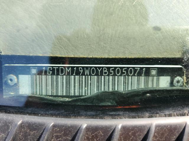 1GTDM19W0YB505071 - 2000 GMC SAFARI XT თეთრი ფოტო 13