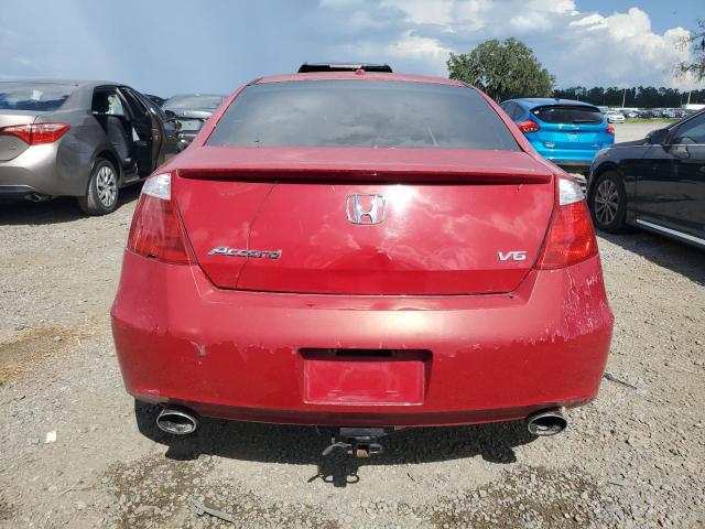 1HGCS2B82AA002397 - 2010 HONDA ACCORD EXL RED photo 6