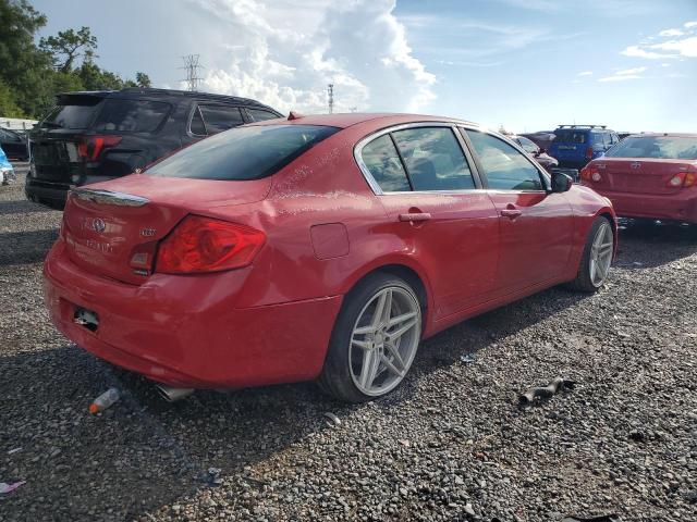 JN1CV6AP8DM300383 - 2013 INFINITI G37 BASE RED photo 3
