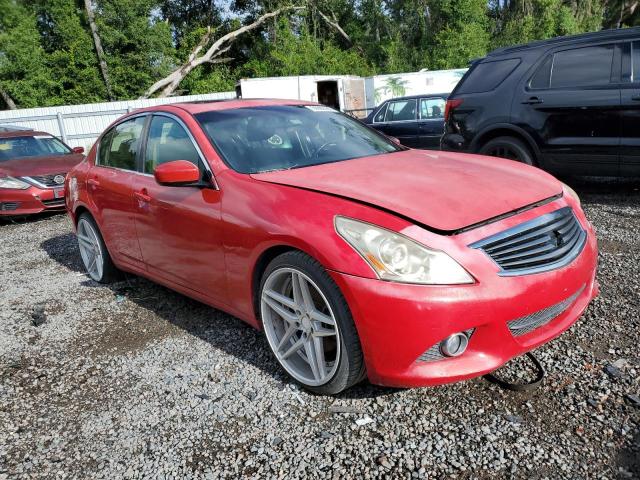 JN1CV6AP8DM300383 - 2013 INFINITI G37 BASE RED photo 4