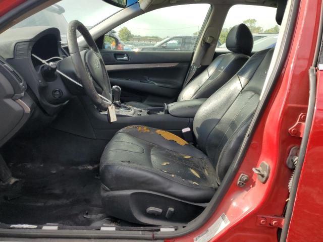 JN1CV6AP8DM300383 - 2013 INFINITI G37 BASE RED photo 7