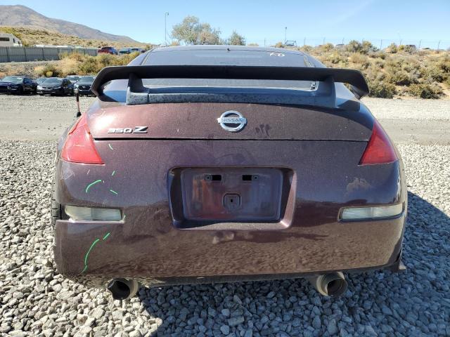 JN1AZ34EX3T018562 - 2003 NISSAN 350Z COUPE BURGUNDY photo 6