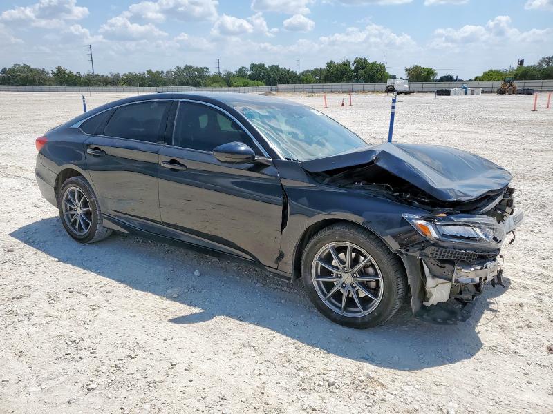 1HGCV1F10NA017548 - 2022 HONDA ACCORD LX BLACK photo 4