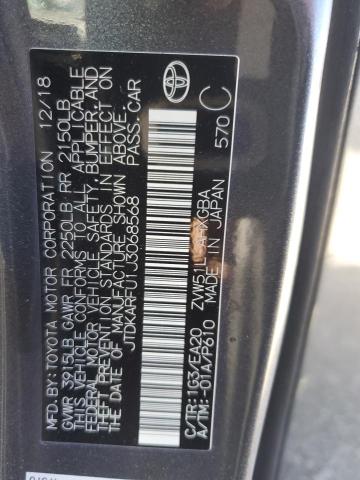 JTDKARFU1J3068568 - 2018 TOYOTA PRIUS Gris foto 14