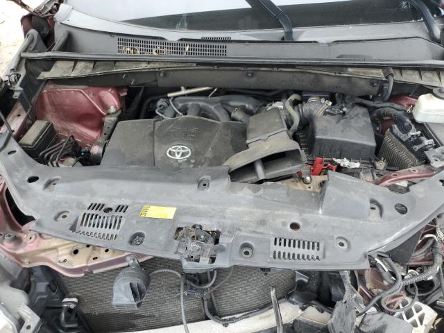 5TDJZRFH9HS455644 - 2017 TOYOTA HIGHLANDER SE BURGUNDY photo 12
