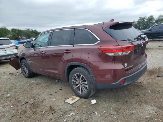 5TDJZRFH9HS455644 - 2017 TOYOTA HIGHLANDER SE BURGUNDY photo 2